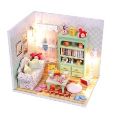 Jucarie Diorama DIY Casuta de Papusi Family Hall M012 foto