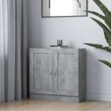 VidaXL Bibliotecă, gri beton, 82,5x30,5x80 cm, lemn prelucrat