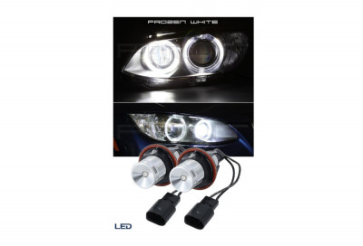 Set 2 Becuri Led Marker Angel Eyes BMW E39 E60 E61 E39 E63 E64 E65 E66 E83 X5 foto