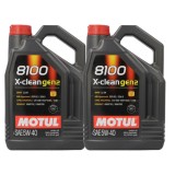 Pachet 10 litri ulei Motul 8100 X-Clean GEN2 5W40 , Protectie premium si performanta pentru motoare moderne