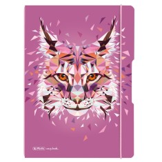 CAIET MY.BOOK FLEX A4 2X40F VELIN MOTIV WILD ANIMALS LYNX