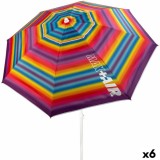 Umbrelă Aktive Multicolor 200 x 200 x 200 cm (6 Unități)