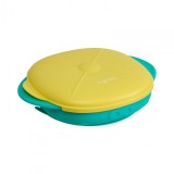 Cumpara ieftin Farfurie silicon cu capac , galbena, U-Grow
