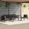 Gossi set mobilier de gradina cu perne, 6 piese, antracit, aluminiu