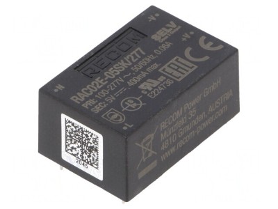 Convertor AC/DC 5V 2W 400mA PCB 4000V foto