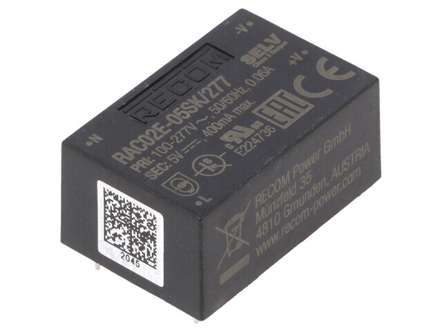 Convertor AC/DC 5V 2W 400mA PCB 4000V