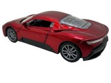 Macheta metal replica Aston Martin visiniu scara 1:43, lumini, sunete, usi deschise
