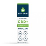 Ulei de canepa cu 2000mg CBD 500mg CBDA 500mg CBGA, 10ml, HempAID