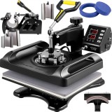 NEW! Presa termica personalizari 8in1, 4 modele de cani, tricouri, sepci