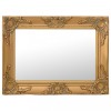 Oglinda Perete Baroc Aurie 60x40 cm vidaXL Decorativa Antichizata Lemn Masiv