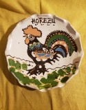 FARFURIE DECORATIVA DIN CERAMICA DE HOREZU- ARTIST B&Icirc;SCU GHEORGHE