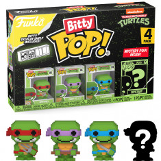 Set 4 figurine - Pop! Bitty - Teenage Mutant Ninja Turtles 8-Bit | Funko