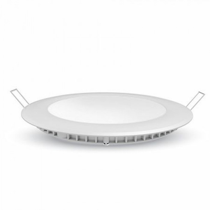 Panou LED incorporabil, model rotund, putere 12 W, 6400 K, alb rece, cip samsung