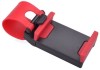 Suport Telefon Volan Auto Universal, Prindere Rapida, Rotativ, 53-77mm, Protectie Silicon, Negru