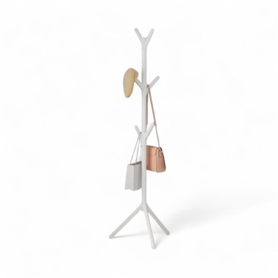 Cuier pentru Haine, Multiple Agatatori, Tip Pom, Alb, Inaltime 170 cm foto