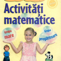 Activitati matematice grupa mare, grupa pregatitoare