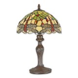 Lampa Tiffany din bronz cu libelule TA-110