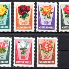 UNGARIA 1962, Flora, serie neuzata, MNH