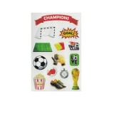 Set 140 stickere decorative United Office, tematica fotbal, multicolor