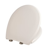 Capac WC din polipropilena, Eurociere Creta 1108E, alb, inchidere lenta, 370 x 465 mm