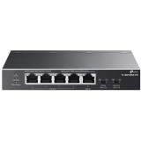 Switch TP-LINK TL-SG1005P-PD, 5x1000Mbps(1xPOE++/4xPOE+), carcasa metalica, negru