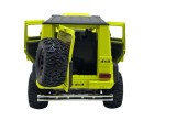 Macheta Mercedes Benz G class galben 1/24 fum lumini deschid usi si capote