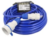 Prelungitor alimentare KEL 3x2,5mm2 30m 16A PUR albastru