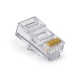 Conector RJ45, cat 6, 50U, neecranat, pentru imbinare / conectare cablu retea, 100 buc/set