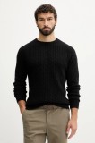 Lindbergh pulover din amestec de l&acirc;nă culoarea negru, 30.800227