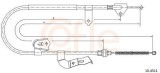 Cablu frana de parcare Citroen C1; Peugeot 107; Toyota Aygo Motor 1.0, 1.0, 1.0, 1.0 GPL, 1.4 D-4D, parte montare stanga, spate, lungime 1487/1243