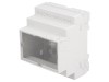 Carcasa Sina DIN KRADEX ABS Gri, 4 Module, UL94-V0, Dimensiuni 65x70x90mm