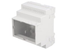 Carcasă șină DIN ABS gri, 4 module
