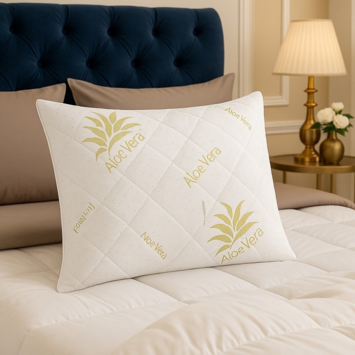 Perna cu memorie hipoalergenica Aloe Vera 50x70 cm