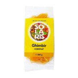 Ghimbir confiat Solaris Plant 200 g - dulce, picant, aromat, benefic pentru digestie si calmarea greturilor