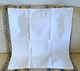 Fata de perna Vintage din bumbac insertie de dantela crosetata manual