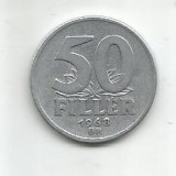 No(3) moneda- Ungaria 50 filler 1968, Europa, Aluminiu