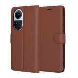 Husa Oppo Reno10 Techsuit Leather Folio, maro