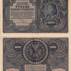 1919 ( 23 VIII ) , 1,000 marek ( P-29f ) - Polonia