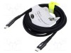 Cablu USB 2.0 USB C 2m Negru Goobay