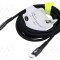 Cablu USB 2.0 USB C 2m Negru Goobay