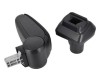 Cotiera Auto Ford Connect 2002-2009 ALM Premium Negru Rabatabila Spatiu Depozitare Montaj Fara Modificari