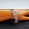 bratara dama vintage argint filigran model floral AG 835 Germania anii &#039;50