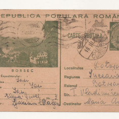 RF24 -Carte Postala- Borsec, circulata Iasi - Botosani 1954