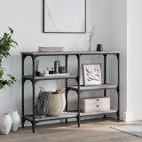 vidaXL Măsuță consolă, gri sonoma, 102x29x75 cm, lemn prelucrat