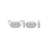 MBS Placute frana Kymco People 50-125-150 99- / SUPER 9 00, Cod Produs: 225102710RM