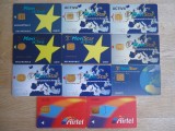 Cartele GSM Spania, MoviStar, Airtel, de colectie, anii 1996-1999.