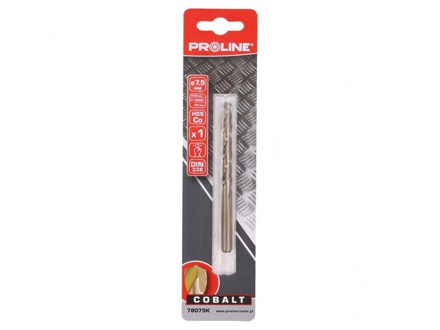 Burghiu Metal 7.5mm HSS-Co Blister