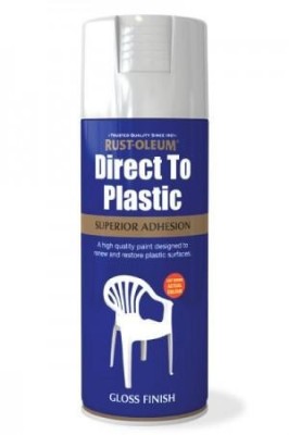 Vopsea Spray Plastic Alb 400ml foto
