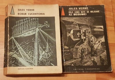 Set 2 carti de Jules Verne. Colectia Fantastic Club foto