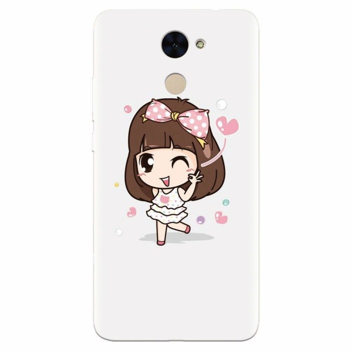 Husa silicon pentru Huawei Enjoy 7 Plus, Happy Girl